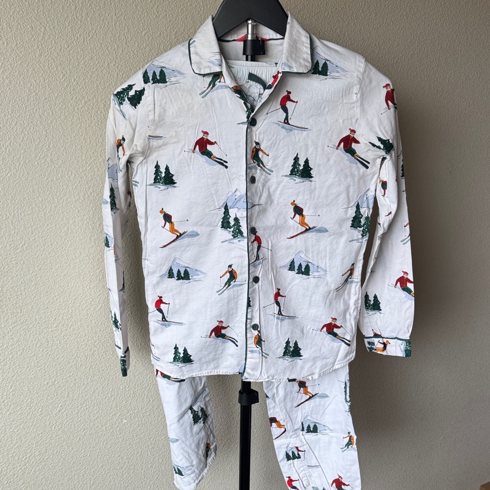 Kids Ski Print Pajamas